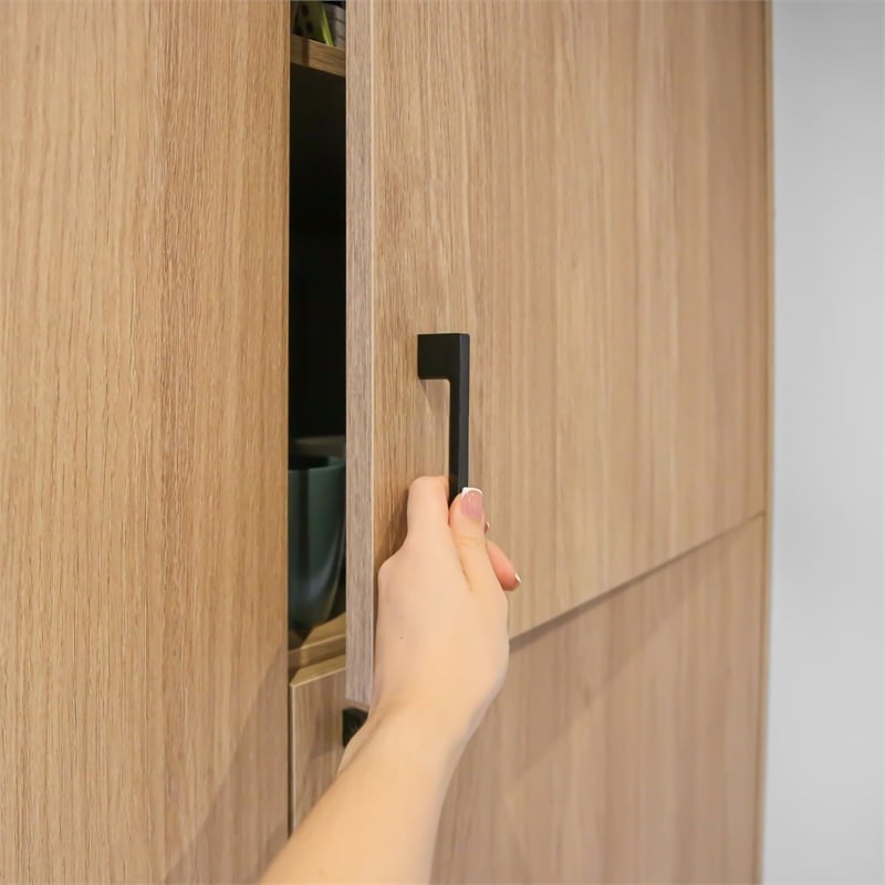 Caster Drawer Pull 3Inch Center to Center in Matte Black 10Pack