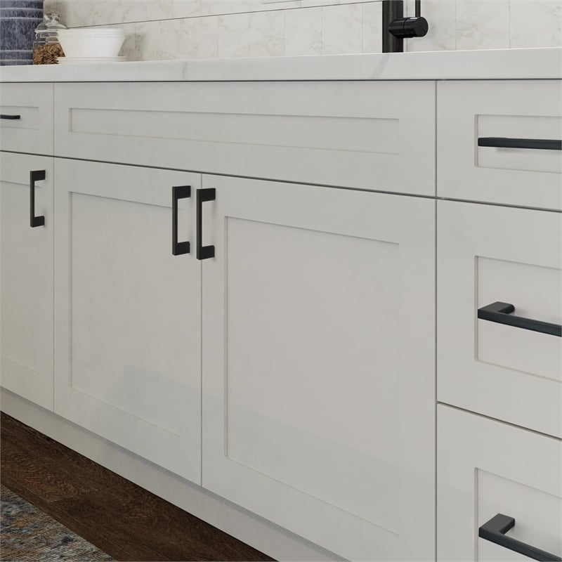 Caster Drawer Pull 3Inch Center to Center in Matte Black 10Pack