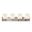 Design House Dane Steel Vanity Light in Satin Nickel 4Light