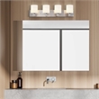 Design House Dane Steel Vanity Light in Satin Nickel 4Light