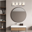 Design House Dane Steel Vanity Light in Satin Nickel 4Light