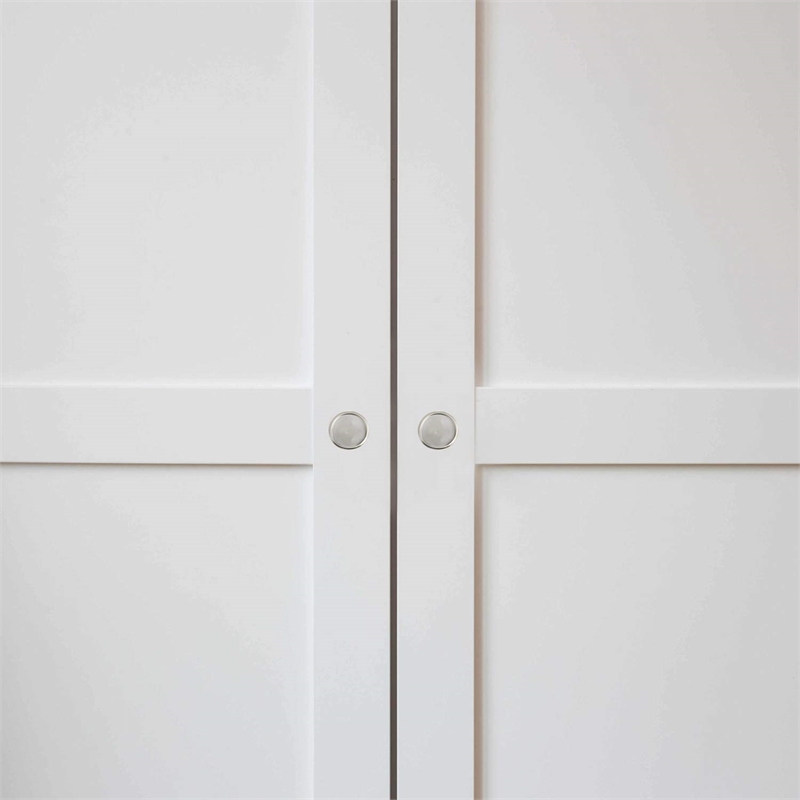 Design House Steel Closet Door Finger Pull in Satin Nickel 2.1Inch 4-Pack