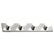 Design House Steel Vanity Light in Polished Chrome 4-Light