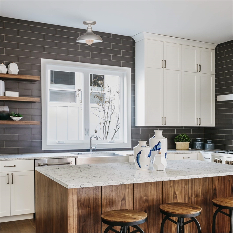 Kimball Indoor Ceiling Light in Galvanized Paint