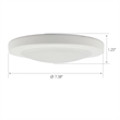 Paxton LED Flush Mount Ceiling Light in White 7Inch
