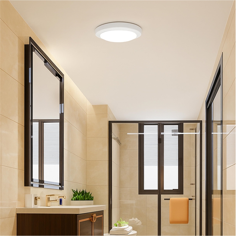 Paxton LED Flush Mount Ceiling Light in White 7Inch