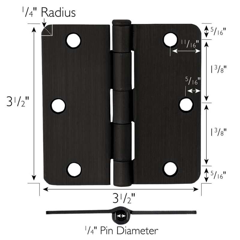 Steel Door Hinges for Interior Doors 3.5