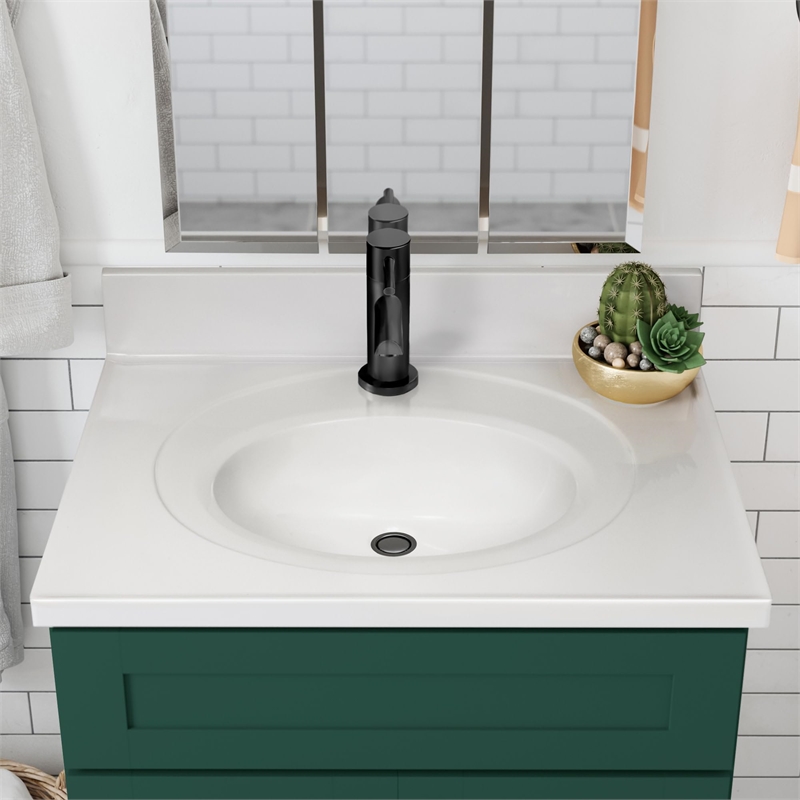 Brookings Bath Vanity Assembled 31x22 - Hunt Club Base and Single Hole Top