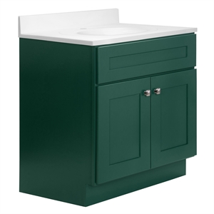 Brookings Bath Vanity Assembled 31x22 - Hunt Club Base and Single Hole Top