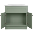Brookings Bath Vanity Assembled 31x22 - Evergreen Fog Base and Camilla II Top