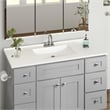 Brookings Bath Vanity Assembled 49x22 - Gray Base and Camilla II Top