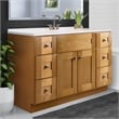 Brookings Bath Vanity Assembled 49x22 - Birch Base and Camilla II Top