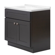 Brookings Bath Vanity Assembled 31x22 - Urbane Bronze Base and Camilla II Top