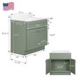 Brookings Bath Vanity Assembled 31x22 - Evergreen Fog Base and Solid White Top