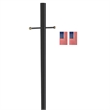Lamp Post with Plastic Cross Arm and Two 4