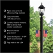 Lamp Post with Plastic Cross Arm and Two 4