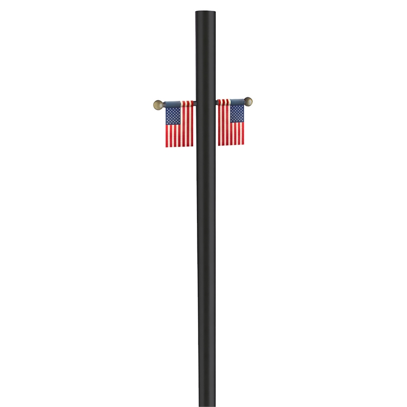 Lamp Post with Plastic Cross Arm and Two 4