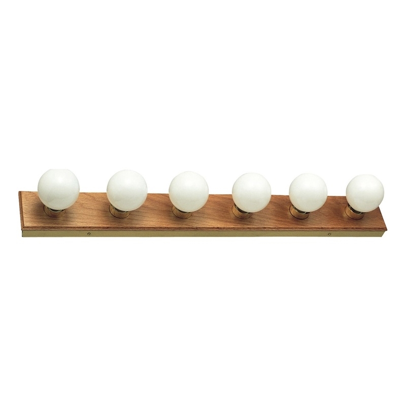 Design House 6-Light Vanity Light in Honey Oak