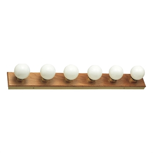 Design House 6-Light Vanity Light in Honey Oak