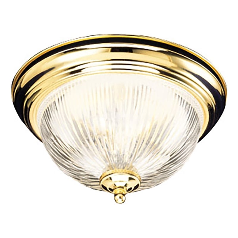 Design House 2-Light Millbridge Ceiling Mount in Polished Brass