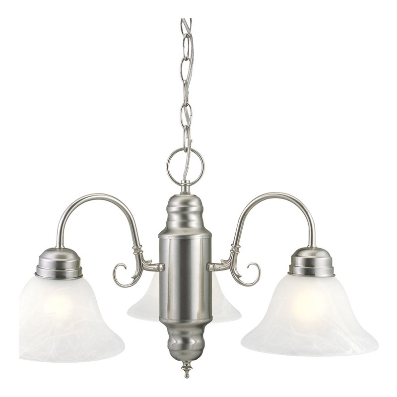Design House Millbridge 3-Light Chandelier in Satin Nickel