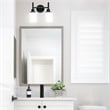 Design House 2-Light Aubrey Indoor Wall Light in Matte Black
