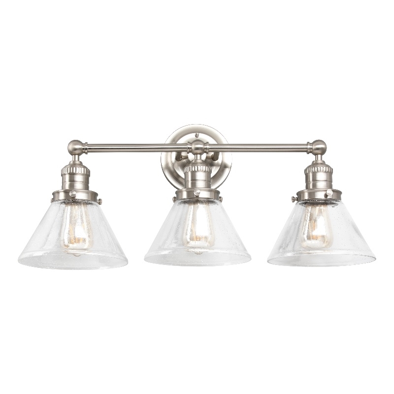 Design House 3-Light Augustin Vanity Light in Satin Nickel