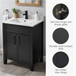 Design House Dawson 2 Door Iron Ore Bathroom Vanity in Dark Gray