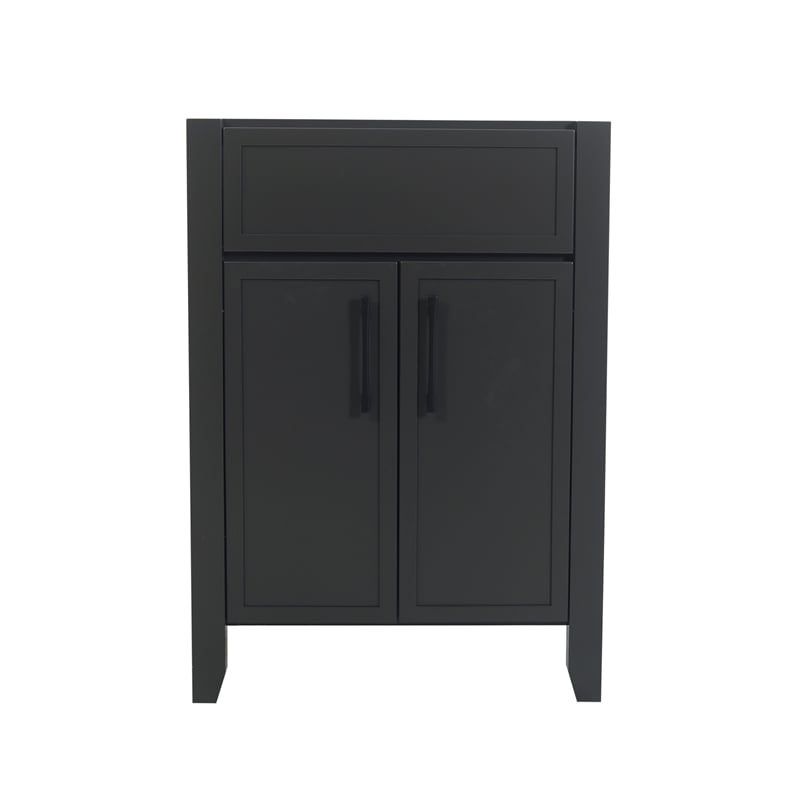 Design House Dawson 2 Door Iron Ore Bathroom Vanity in Dark Gray