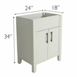Design House Dawson On the Rocks Bathroom Vanity Cabinet in Light Gray