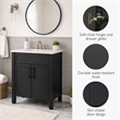 Design House Dawson  Iron Ore Bathroom Vanity Cabinet in Dark Gray
