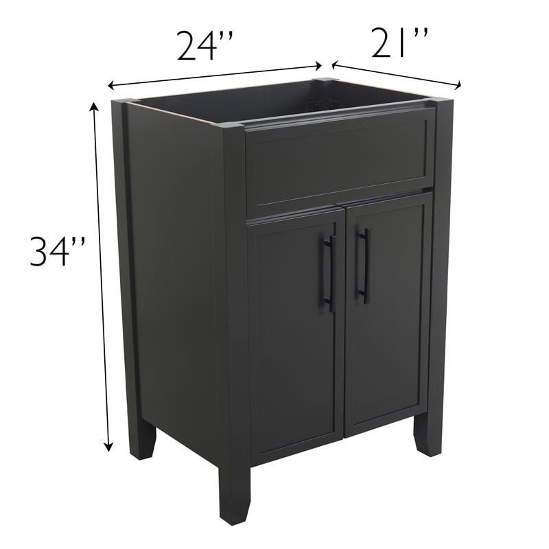 Design House Dawson  Iron Ore Bathroom Vanity Cabinet in Dark Gray