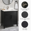 Design House Dawson Iron Ore Bathroom Vanity Cabinet in Dark Gray
