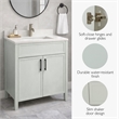 Design House Dawson  On the Rocks  Vanity Cabinet in Light Gray