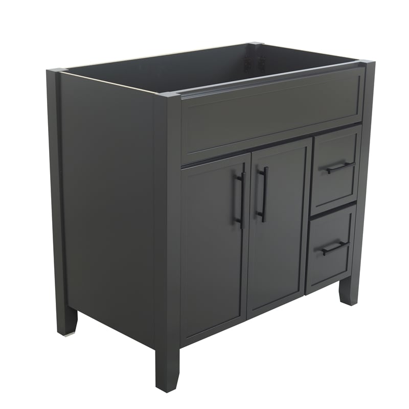 Design House Dawson  Iron Ore Bathroom Vanity Cabinet in Dark Gray