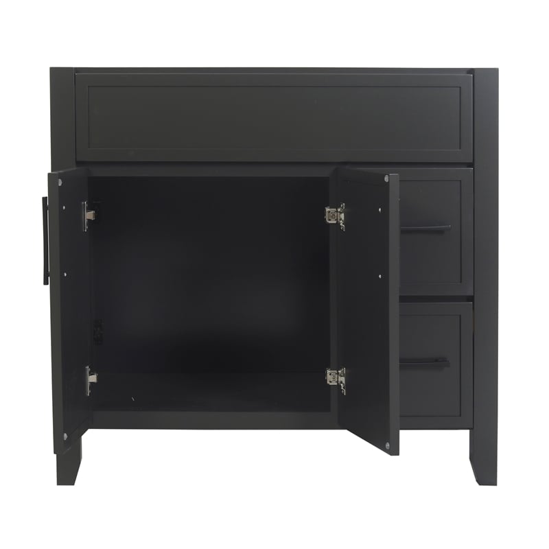 Design House Dawson  Iron Ore Bathroom Vanity Cabinet in Dark Gray