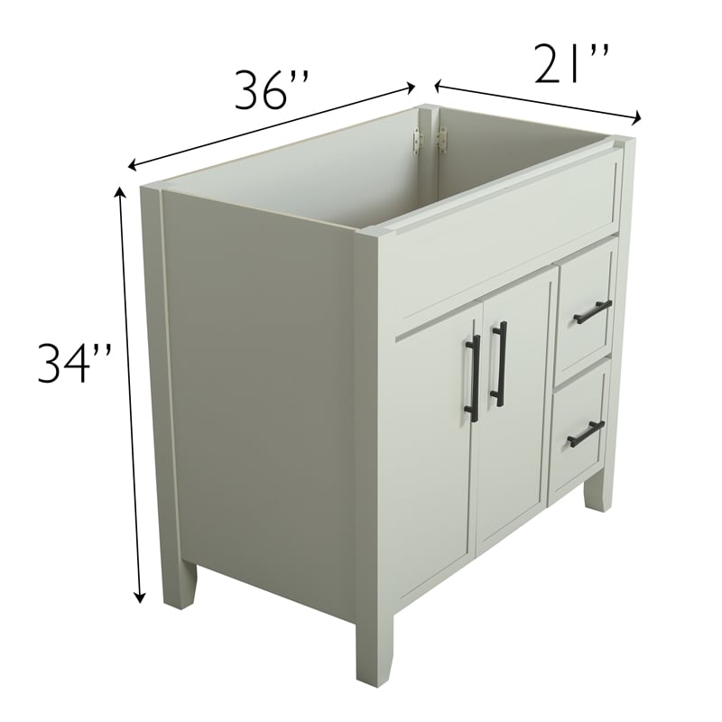 Design House Dawson On the Rocks Bathroom Cabinet in Light Gray