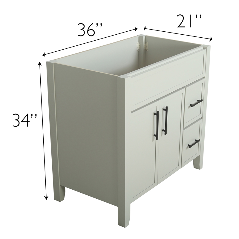 Design House Dawson On the Rocks Vanity Cabinet in Light Gray