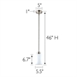 Design House Haddie 2-Pack Mini Pendants in Satin Nickel and Frosted Glass