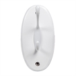 Design House Dalton Wall-Mount Double Robe Hook in White