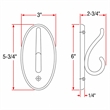 Design House Dalton Wall-Mount Double Robe Hook in White
