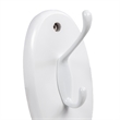 Design House Dalton Wall-Mount Double Robe Hook in White