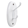 Design House Dalton Wall-Mount Double Robe Hook in White