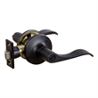 Design House Stratford Privacy Bed and Bath Door Lever in Matte Black