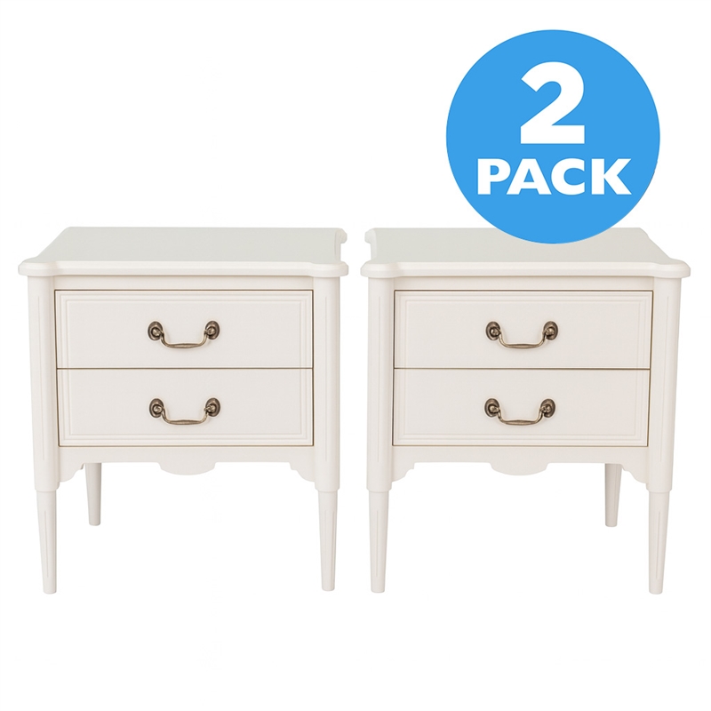 Design House Oxford 2-Pack End Tables in Antique White