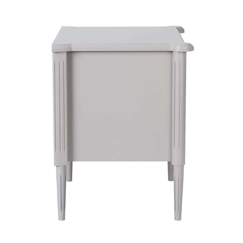 Design House Oxford End Tables with Drawers in Gray (2 Piece)