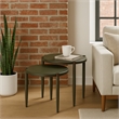 Leick Home Redonda Bay Side Table Set in Urbane Bronze (2 Piece)