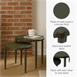 Leick Home Redonda Bay Side Table Set in Urbane Bronze (2 Piece)