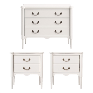 Design House Oxford Set in Antique White (3 Piece)