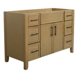 Design House 48&quot Dawson 2 Door 6 Drawer Vanity in Riffed Oak
